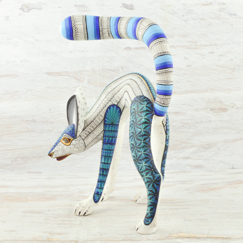 Alebrije Oaxacan Wood Carving Fox - Magia Mexica