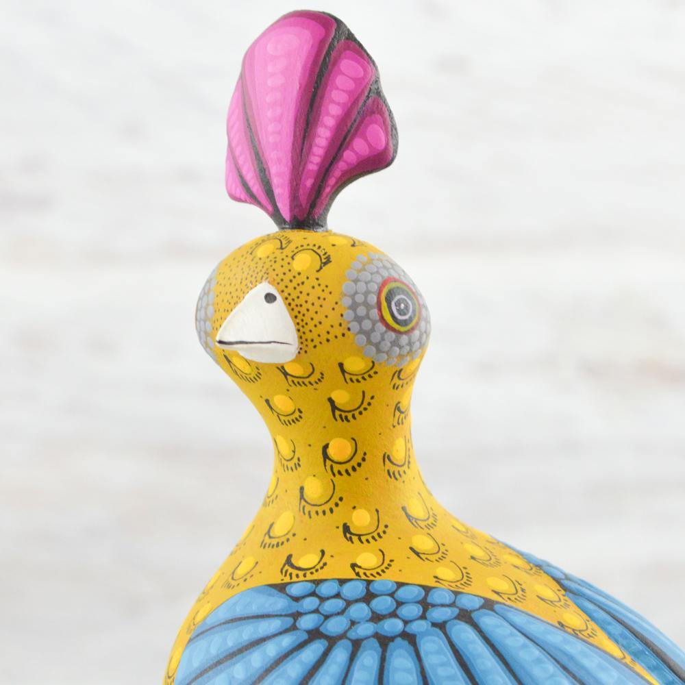 Alebrije Oaxacan Wood Carving Quail- Magia Mexica