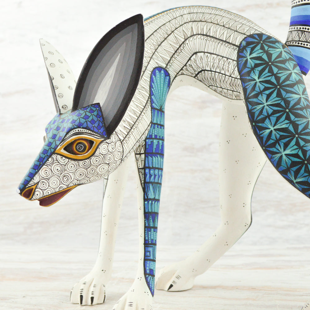 Alebrije Oaxacan Wood Carving Fox - Magia Mexica
