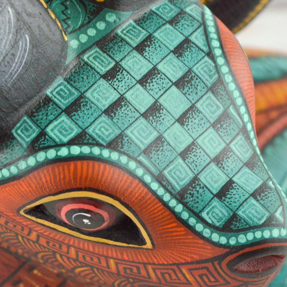 Alebrije Oaxacan Wood Carving Ram - Magia Mexica