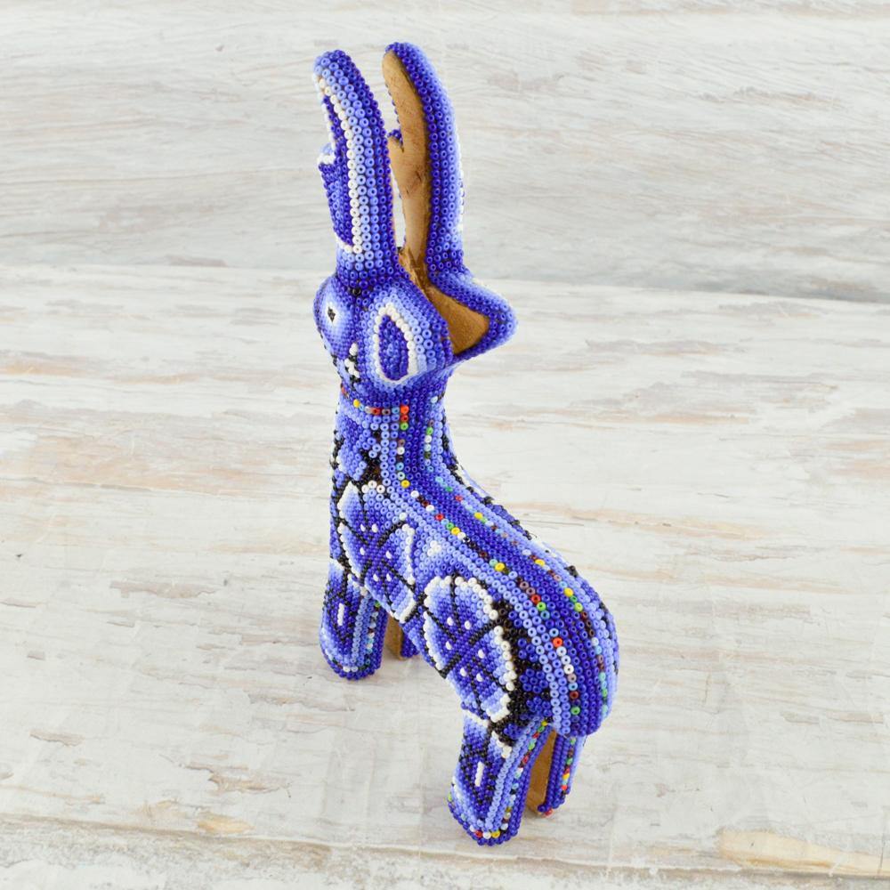 Huichol Art Beaded Animals Reindeer- Magia Mexica 