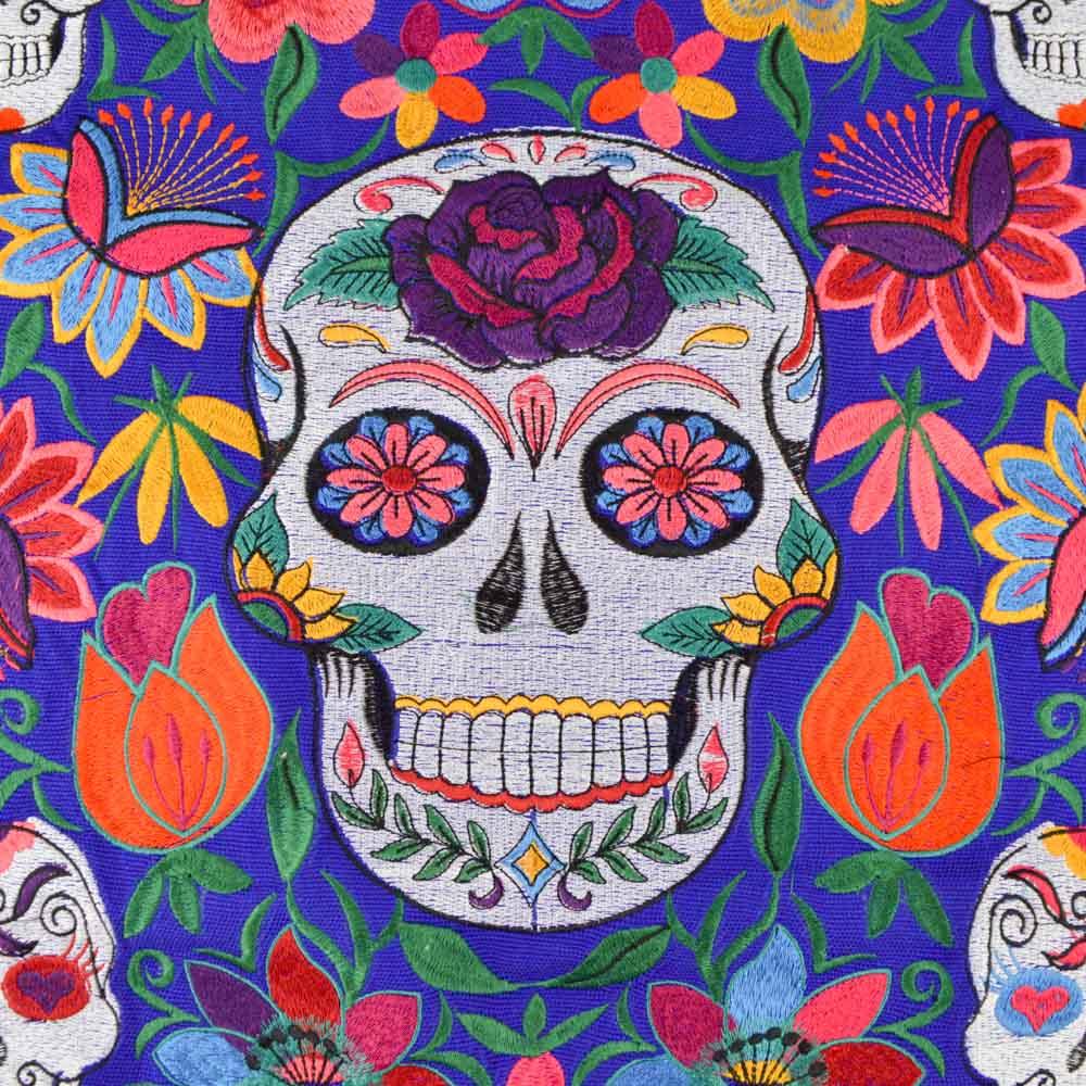 Embroidered Pillow Cover | Blue 1 - Magia Mexica
