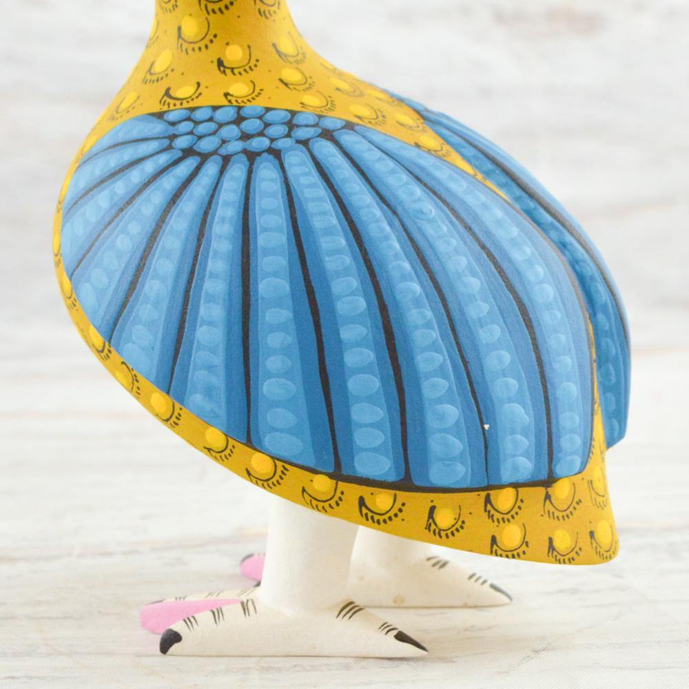 Alebrije Oaxacan Wood Carving Quail- Magia Mexica