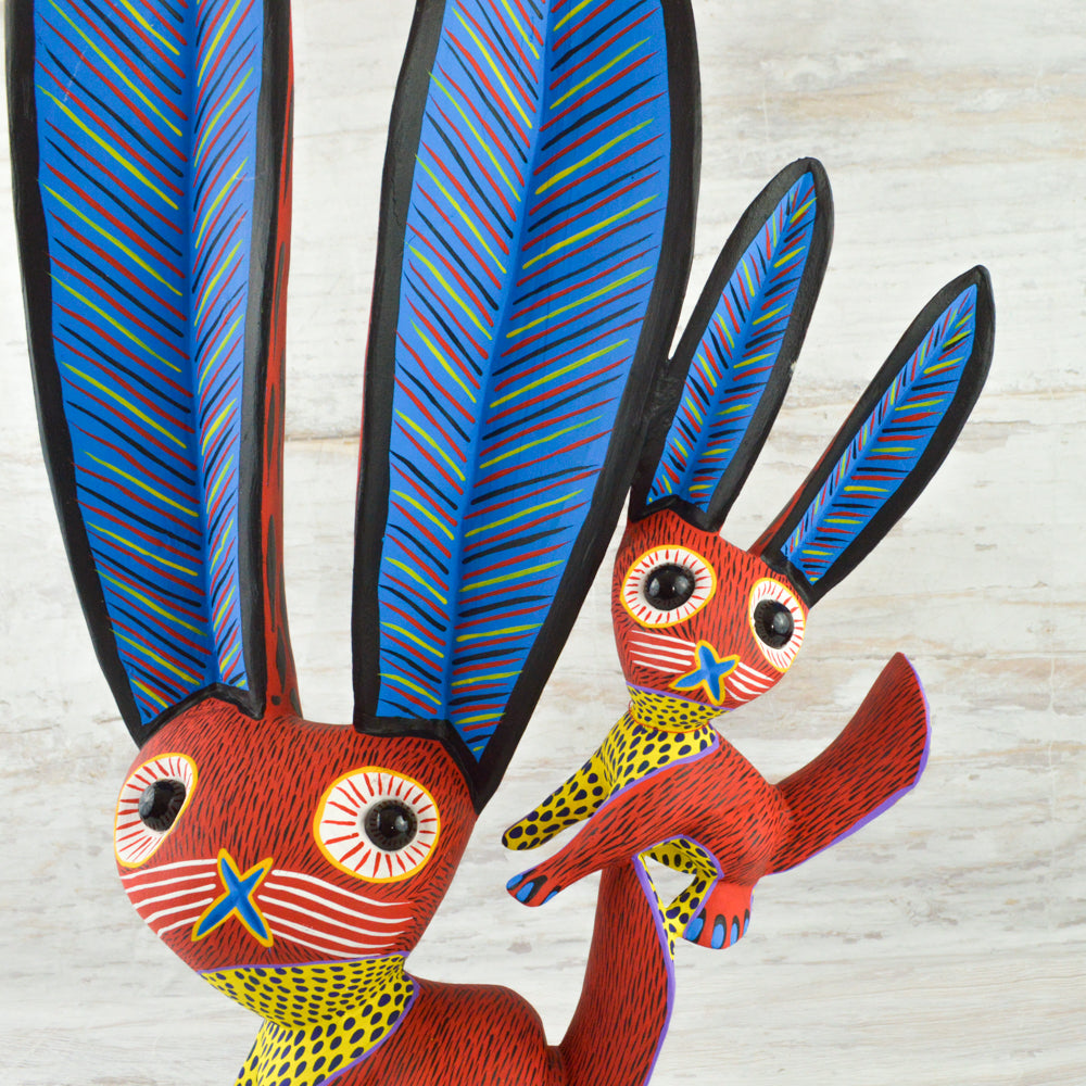 Rabbit Alebrije Fragile Artpiece - magiamexica.com