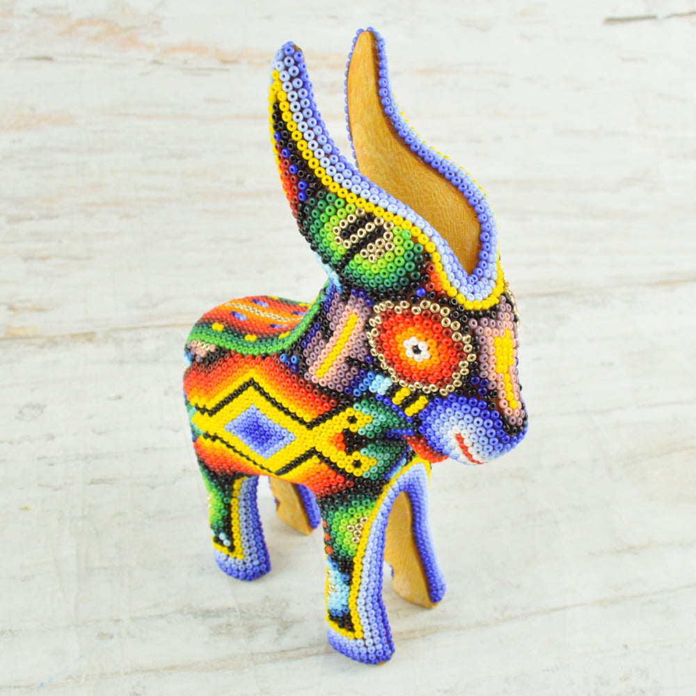 Goat Huichol Art - Alebrije Huichol Mexican Folk art magiamexica.com
