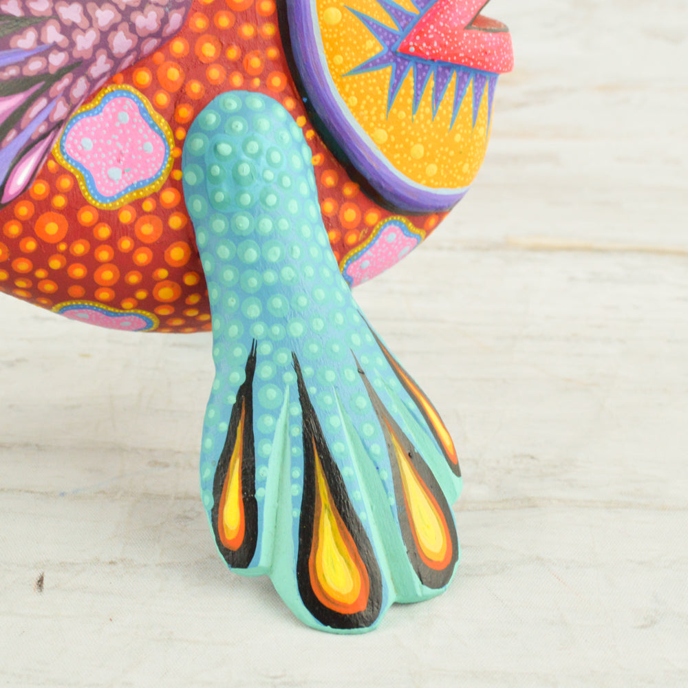 Fish Alebrije Oaxacan Wood Carving - Alebrije Huichol Mexican Folk art magiamexica.com