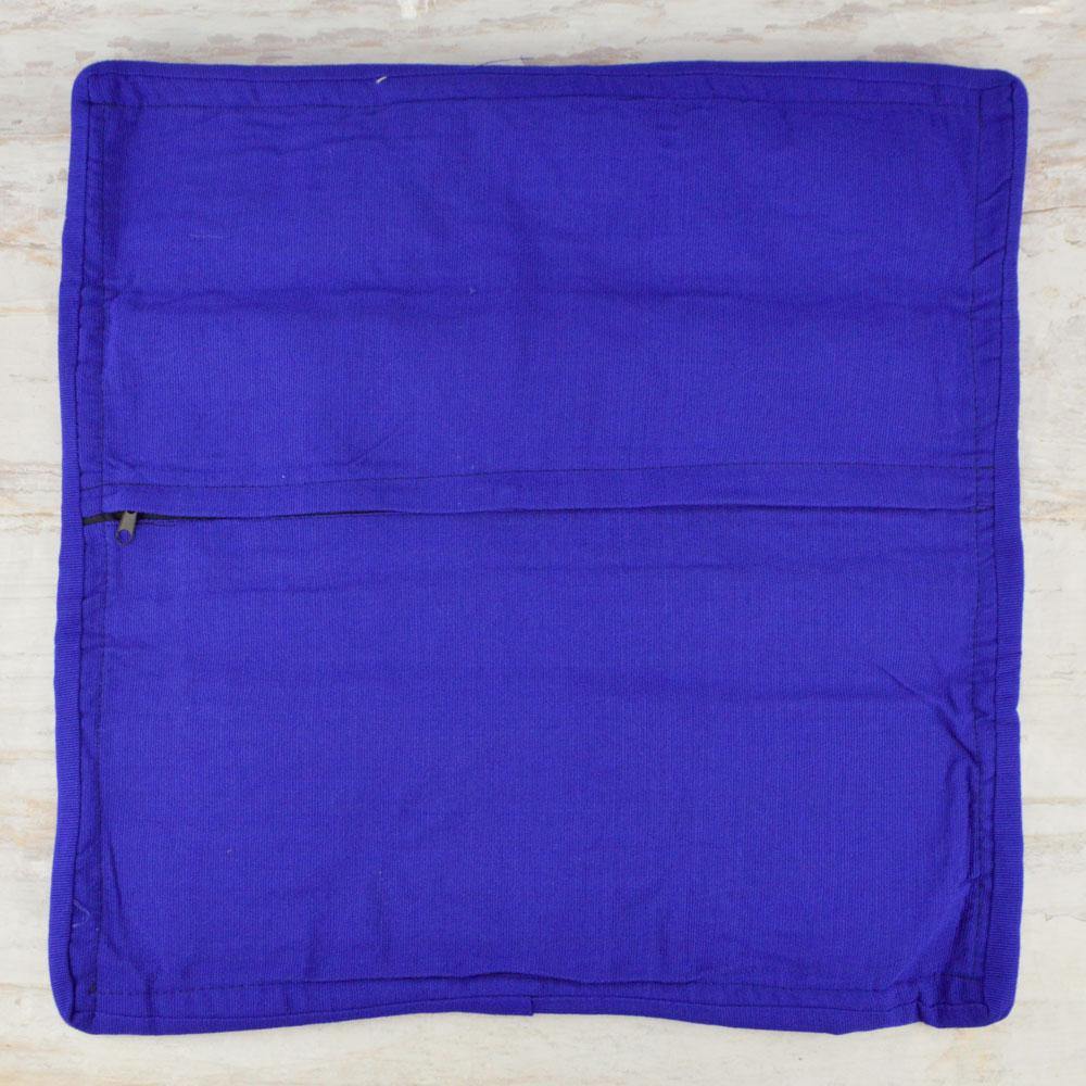 Embroidered Pillow Cover | Blue 1 - Magia Mexica
