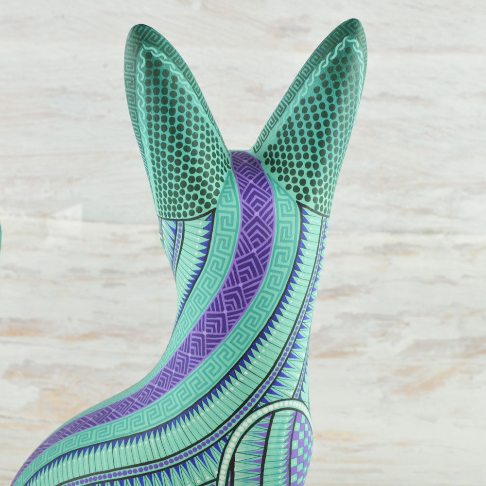 Fox Alebrije Oaxacan Wood Carving - Alebrije Huichol Mexican Folk art magiamexica.com