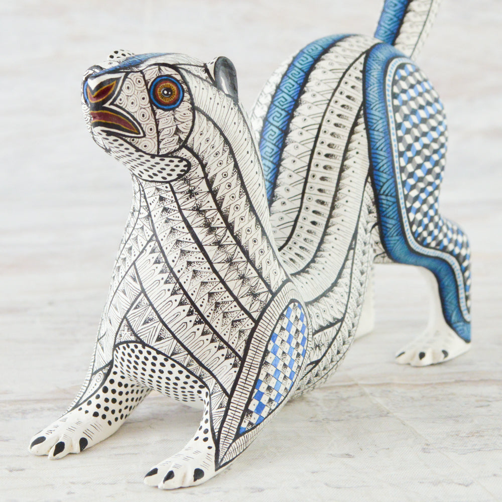 Alebrije Oaxacan Wood Carving Otter - Magia Mexica