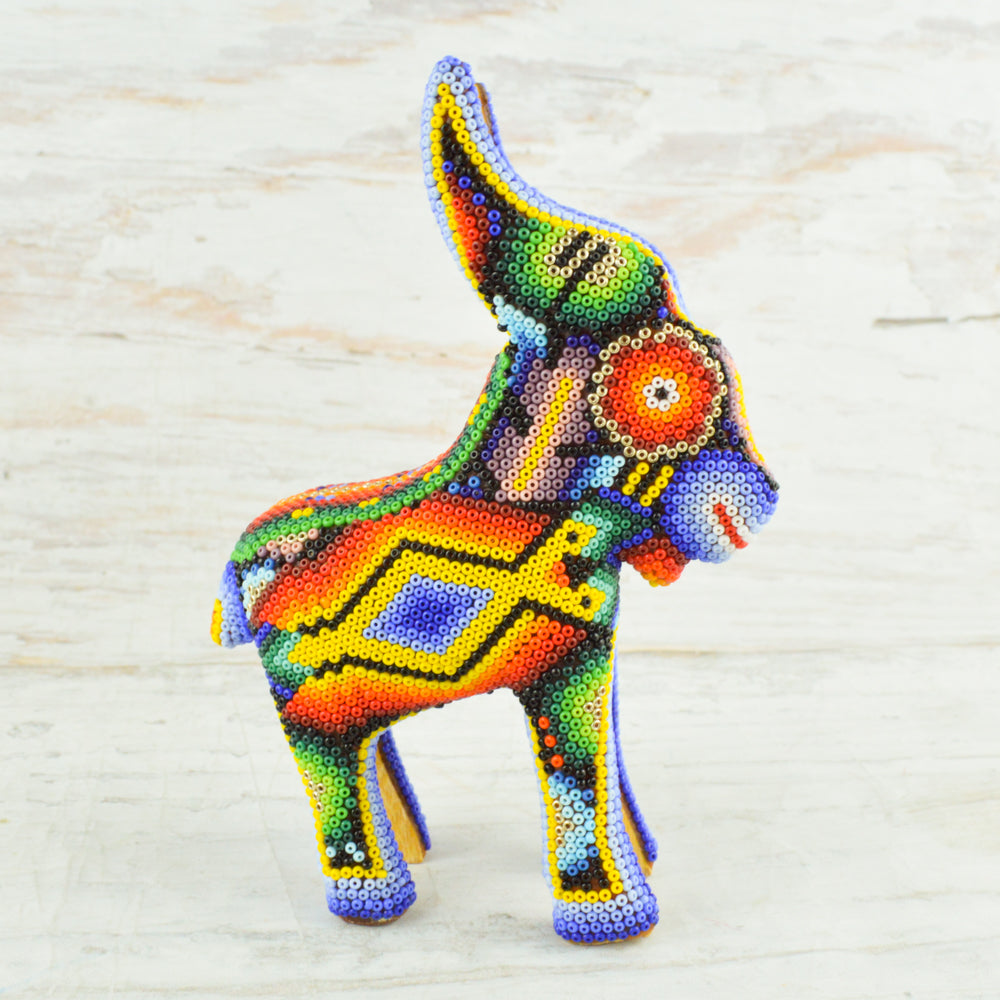 Goat Huichol Art - Alebrije Huichol Mexican Folk art magiamexica.com