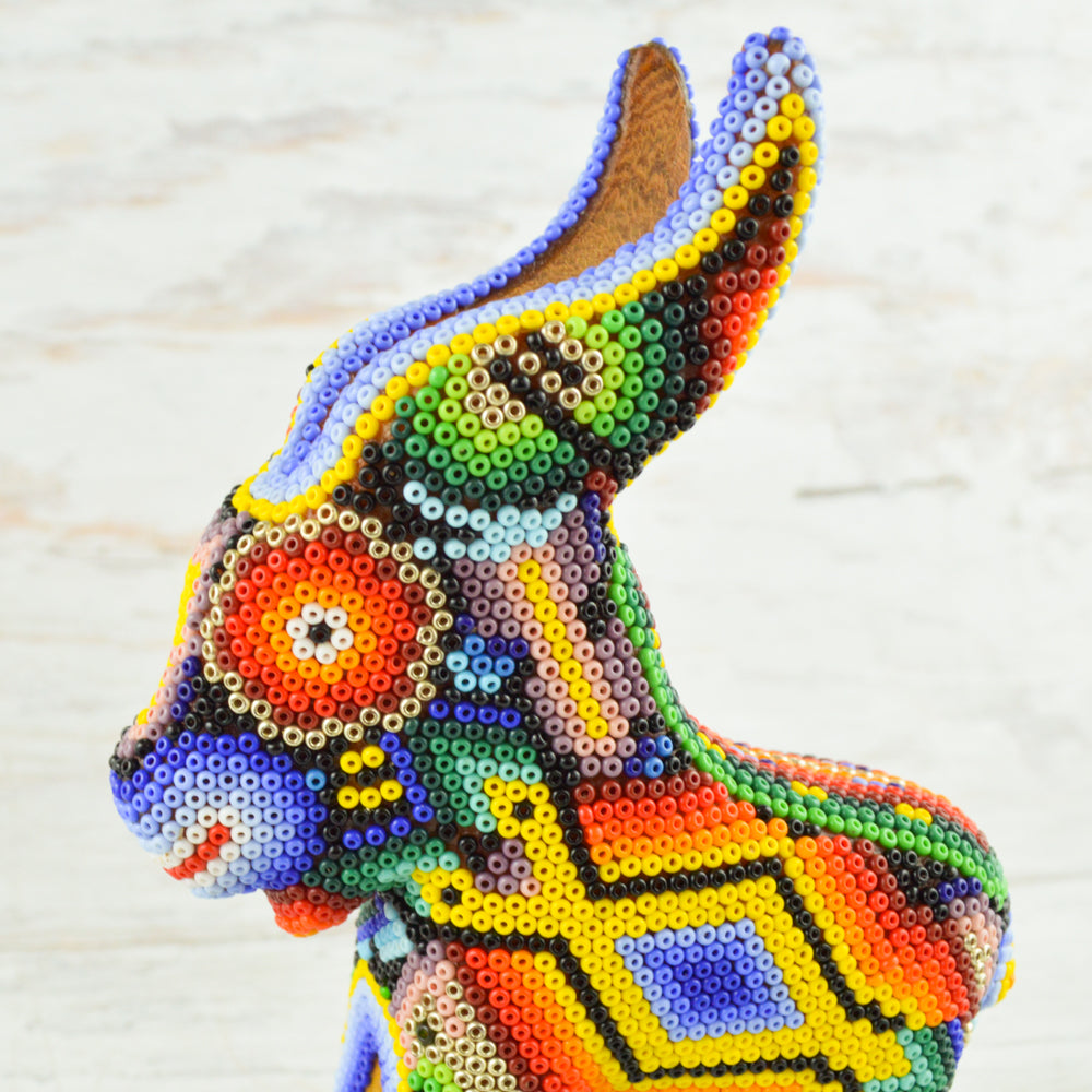 Goat Huichol Art - Alebrije Huichol Mexican Folk art magiamexica.com