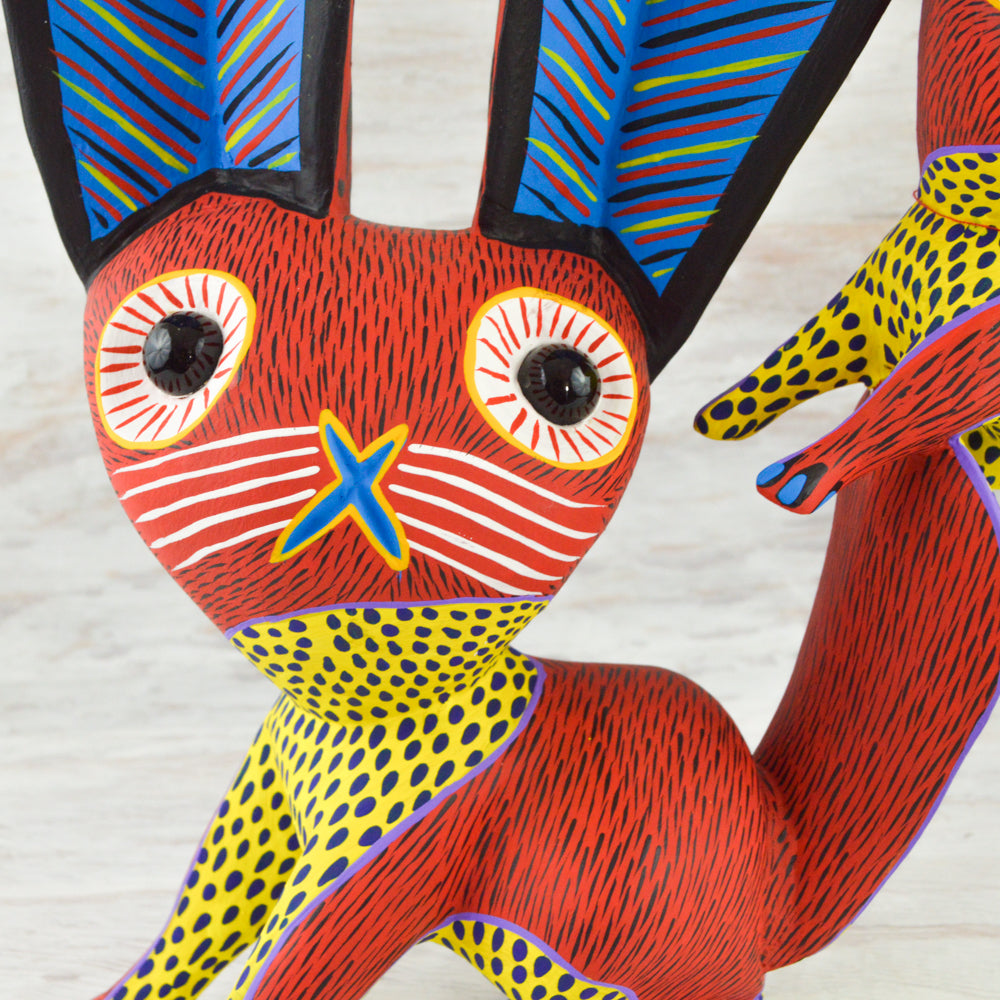 Rabbit Alebrije Fragile Artpiece - magiamexica.com
