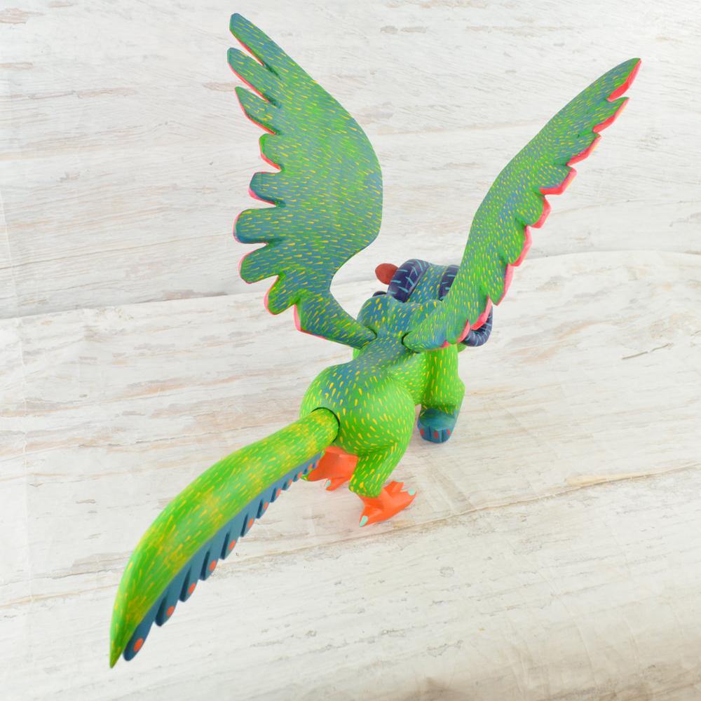 Alebrije Oaxacan Wood Carving Set Pepita and Dante - Magia Mexica