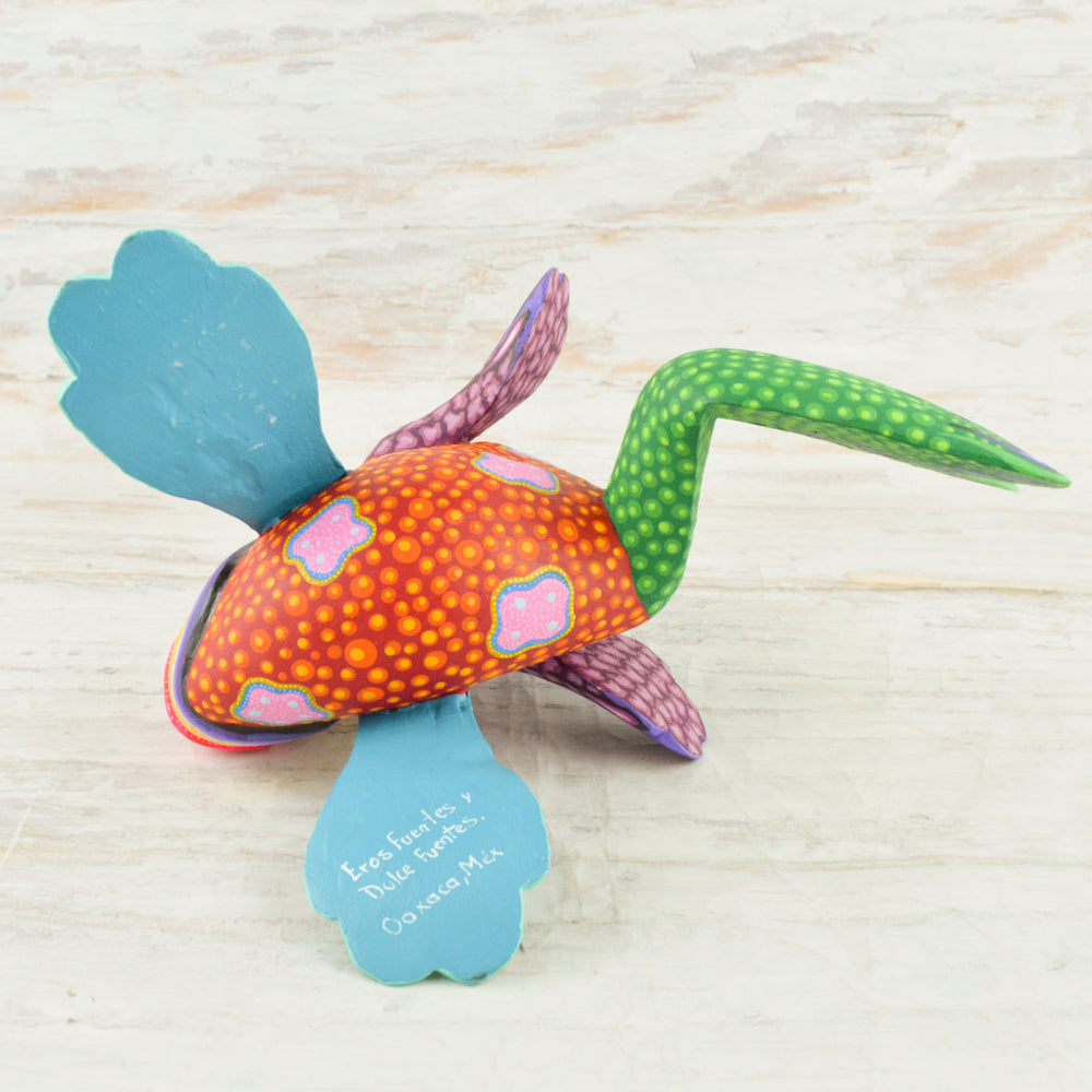 Fish Alebrije Oaxacan Wood Carving - Alebrije Huichol Mexican Folk art magiamexica.com
