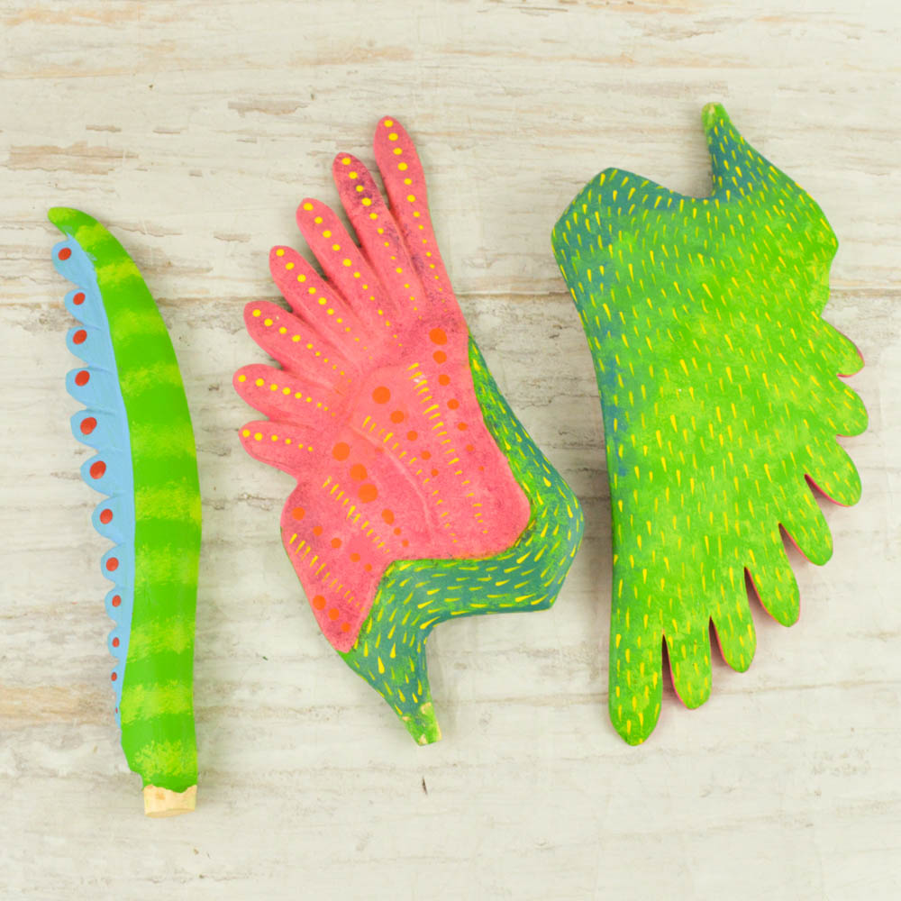 Alebrije Oaxacan Wood Carving Coco Set - Magia Mexica
