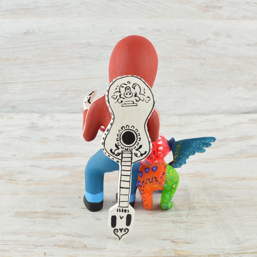 Alebrije Oaxacan Wood Carving Set Pepita and Dante - Magia Mexica