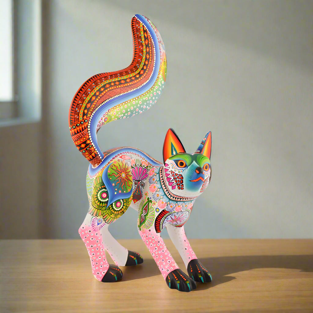 Fox Alebrije Oaxacan Wood Carving - magiamexica.com