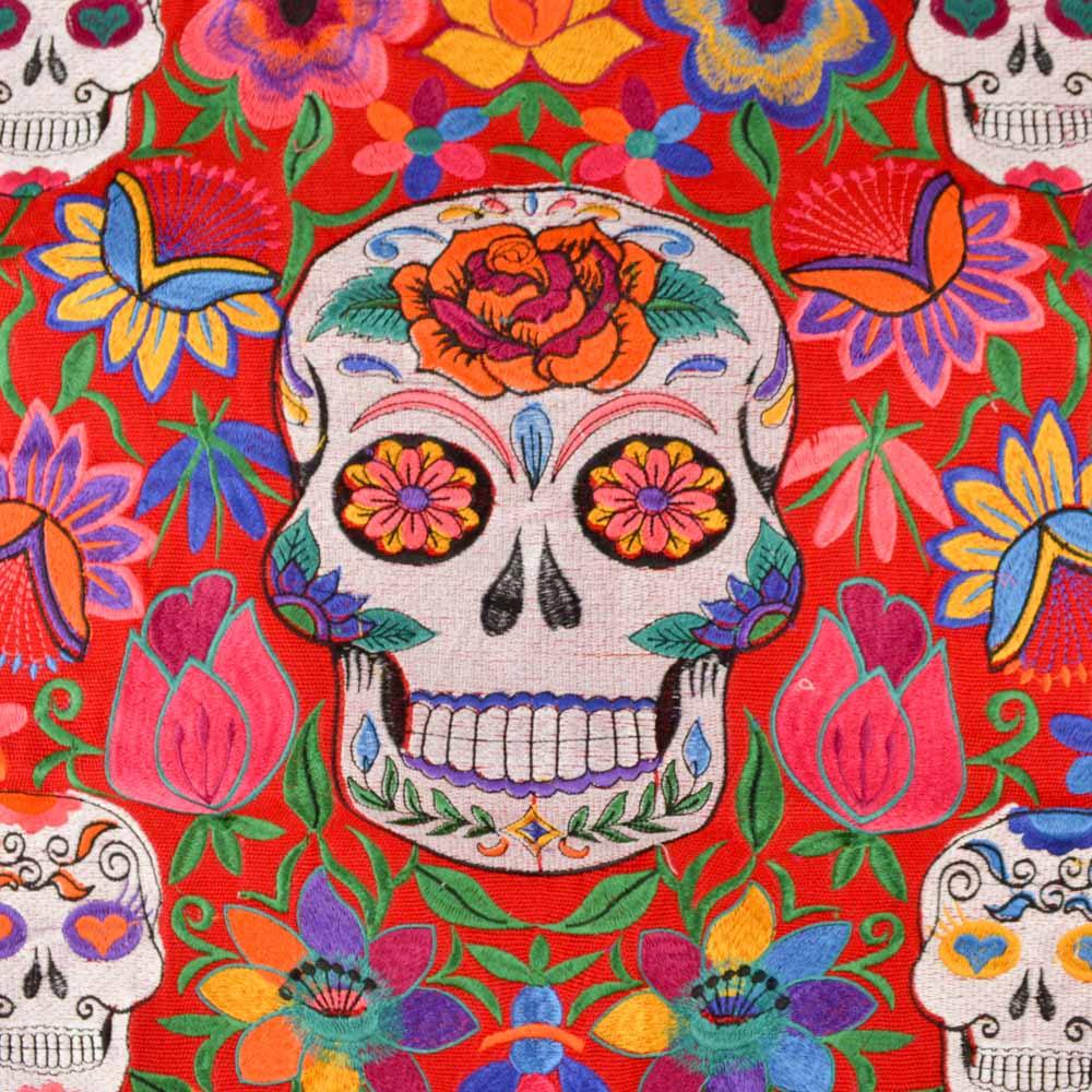 Embroidered Pillow Cover | Red 2 - Magia Mexica