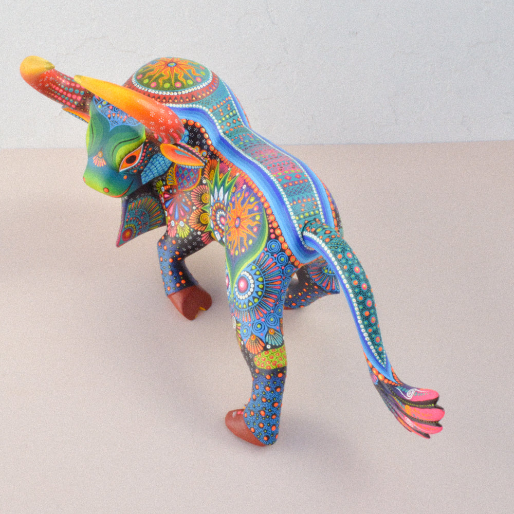 Bull Alebrije Wood Carving - magiamexica.com