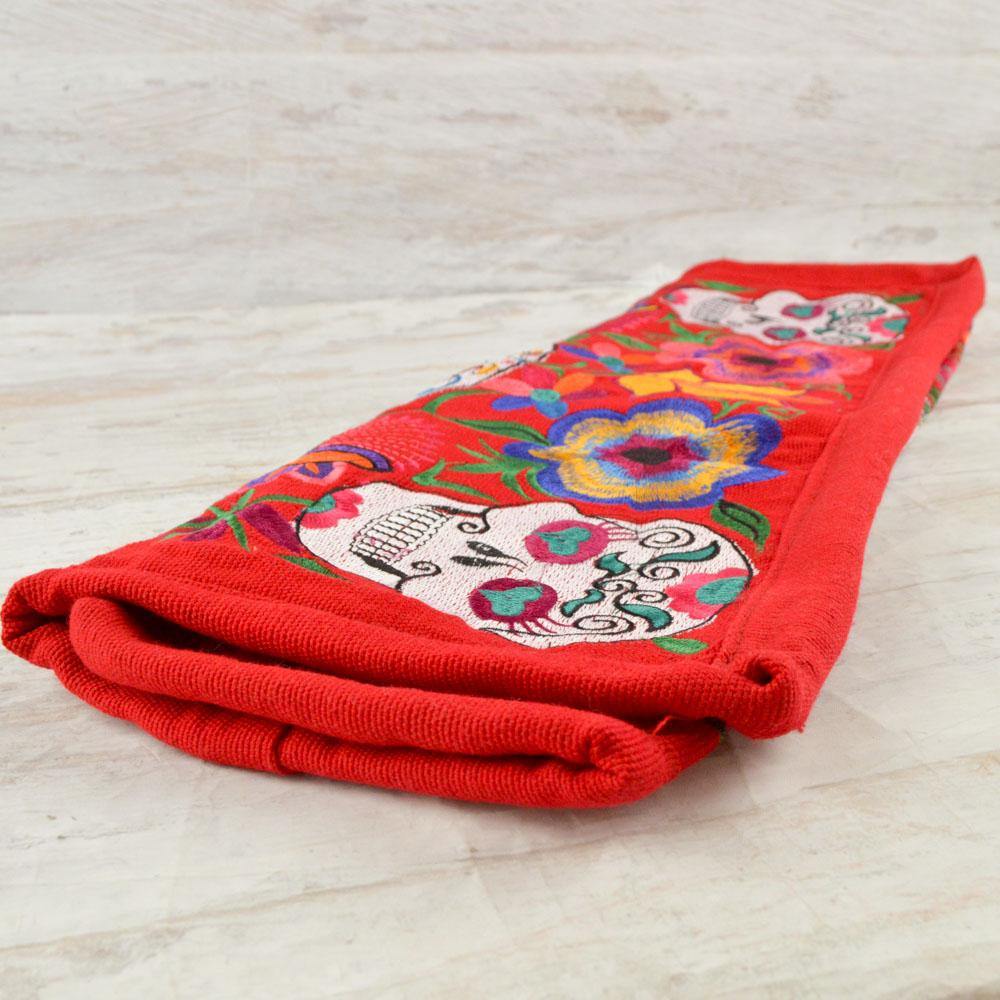 Embroidered Pillow Cover | Red 2 - Magia Mexica
