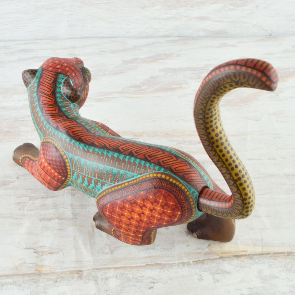 Alebrije Oaxacan Wood Carving Jaguar - Magia Mexica