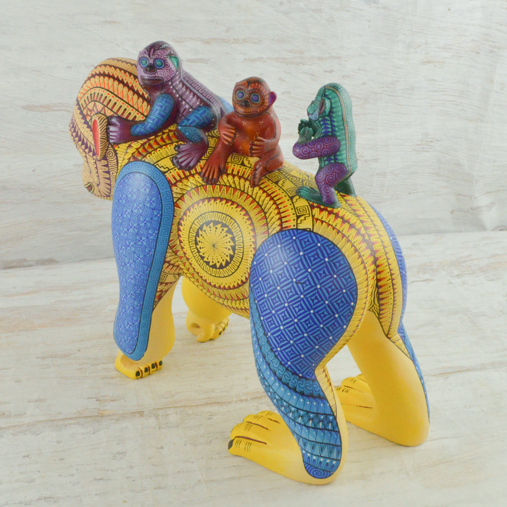Gorilla Alebrije Oaxacan Wood Carving - Magia Mexica