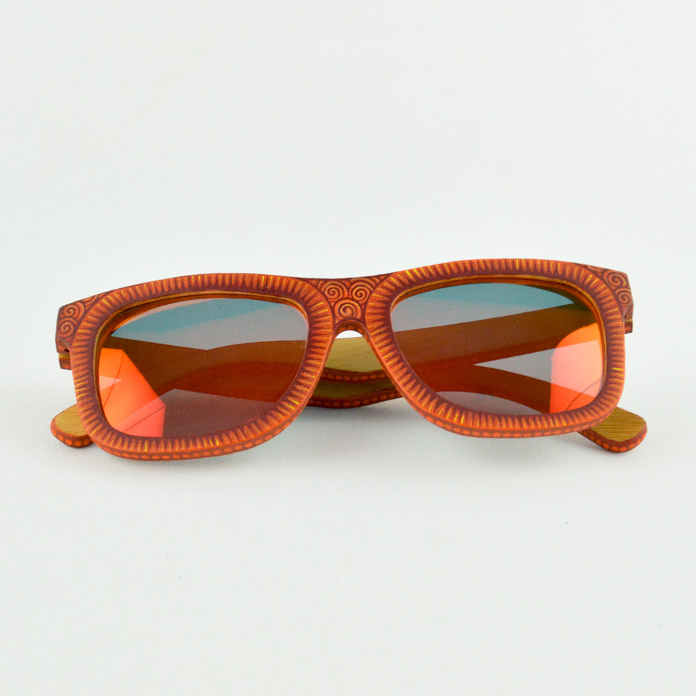 Orange Sunglasses - Alebrije Huichol Mexican Folk art magiamexica.com