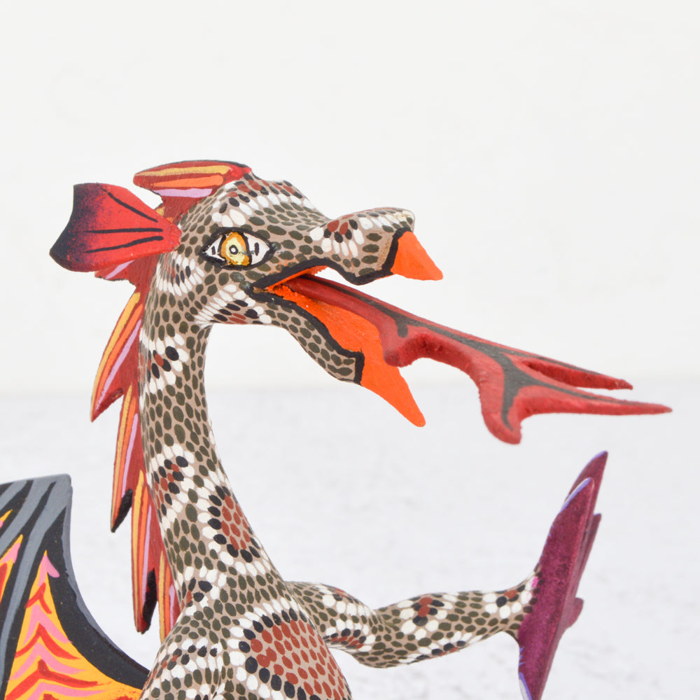 Dragon Alebrije Oaxacan Wood Carving - magiamexica.com