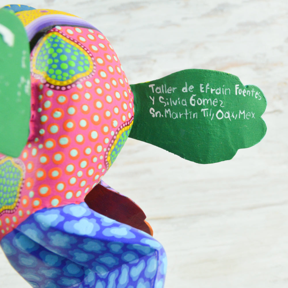 Fish Alebrije Oaxacan Wood Carving - Alebrije Huichol Mexican Folk art magiamexica.com