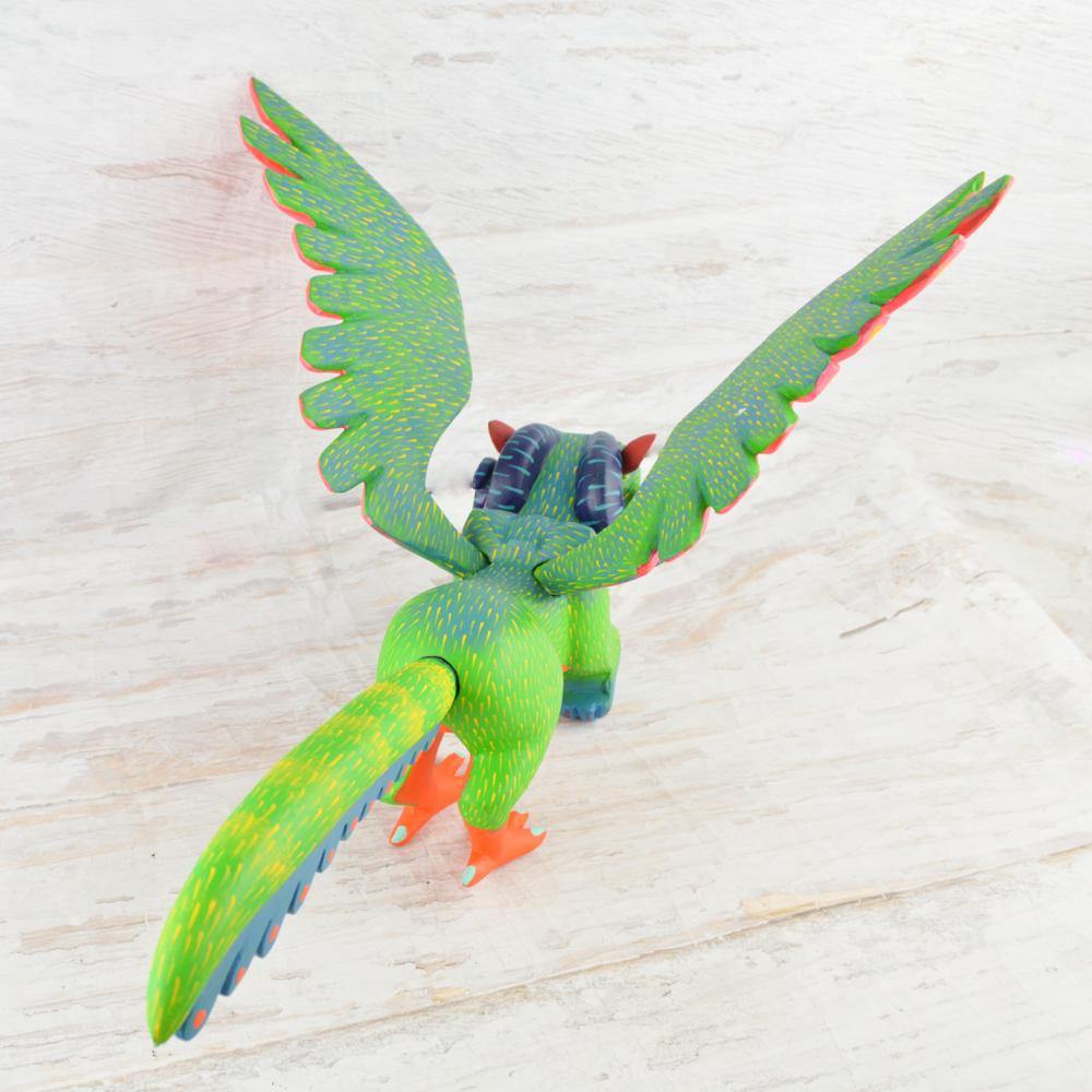 Alebrije Oaxacan Wood Carving Set Pepita and Dante - Magia Mexica