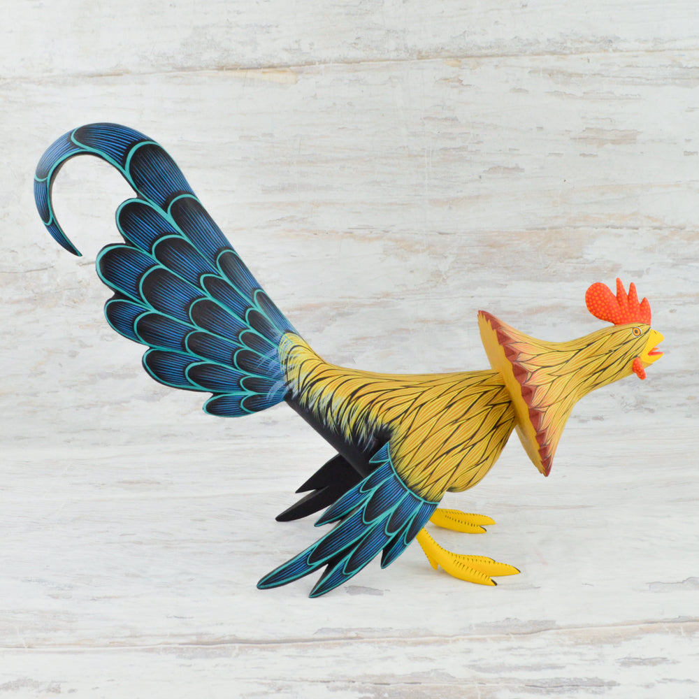Rooster Alebrije Wood Carving - magiamexica.com