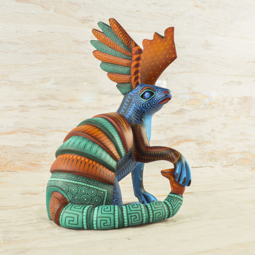 Deer Armadillo Alebrije Oaxacan Wood Carving - Alebrije Huichol Mexican Folk art magiamexica.com