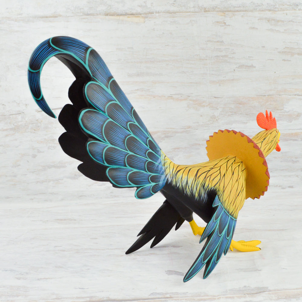 Rooster Alebrije Wood Carving - magiamexica.com