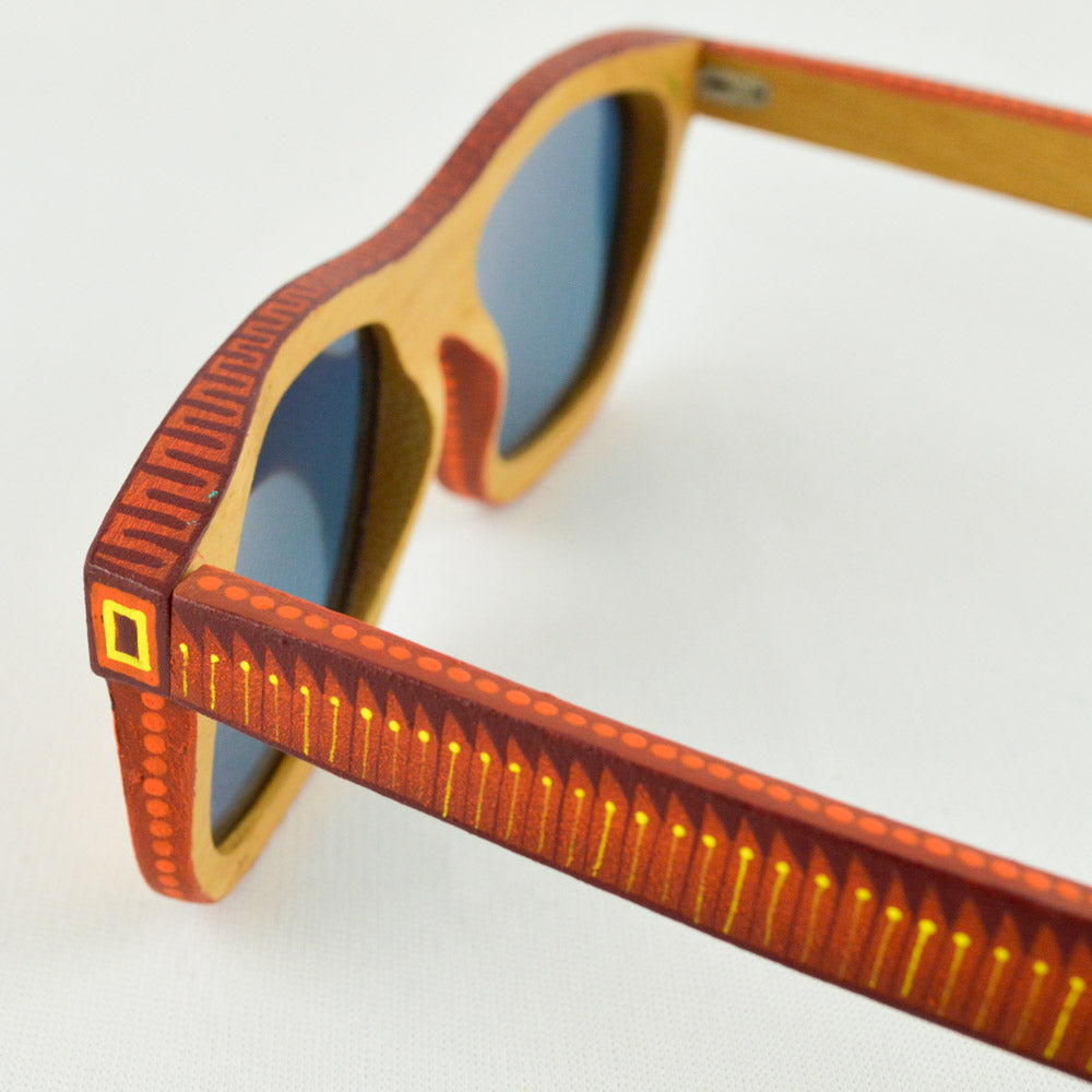 Orange Sunglasses - Alebrije Huichol Mexican Folk art magiamexica.com