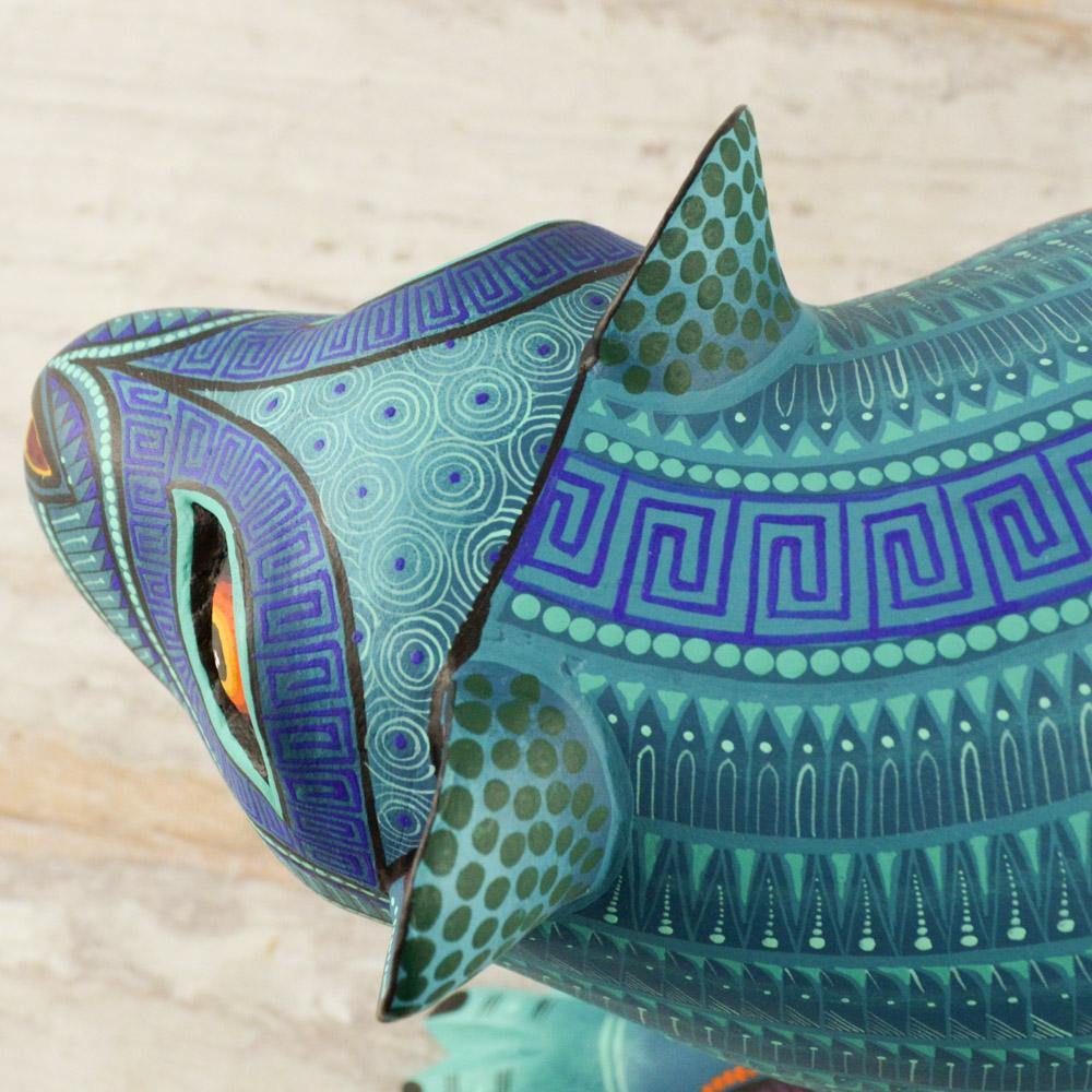 Bear Alebrije Oaxacan Wood Carving - Alebrije Huichol Mexican Folk art magiamexica.com