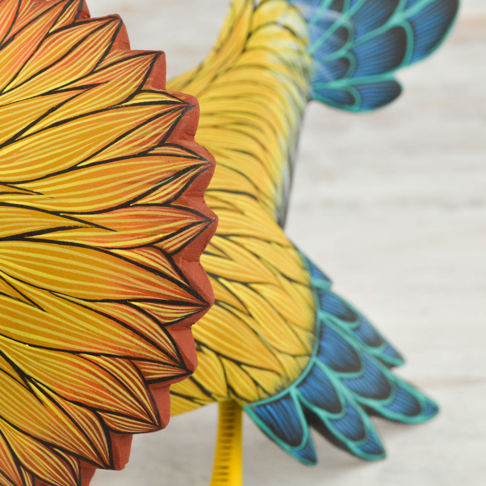 Rooster Alebrije Wood Carving - magiamexica.com