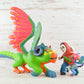 Alebrije Oaxacan Wood Carving Set Pepita and Dante - Magia Mexica