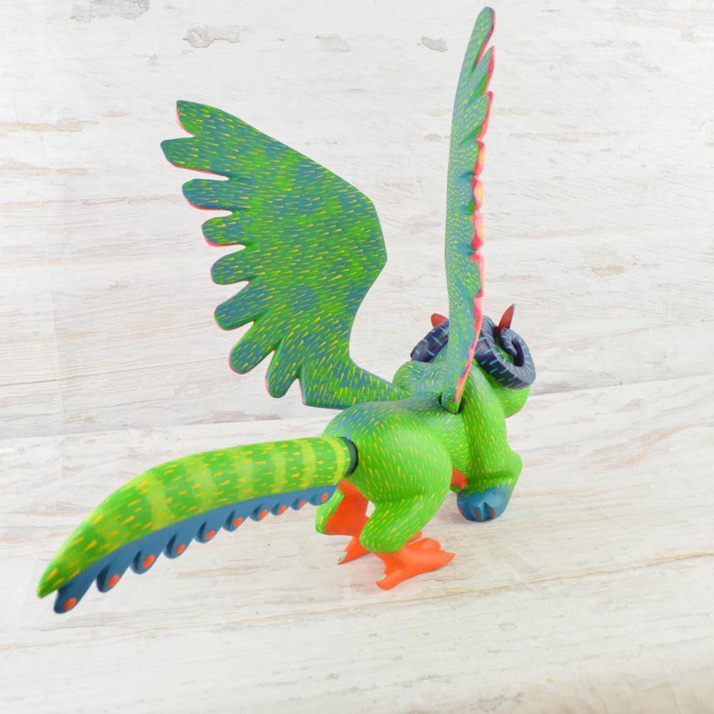 Alebrije Oaxacan Wood Carving Set Pepita and Dante - Magia Mexica