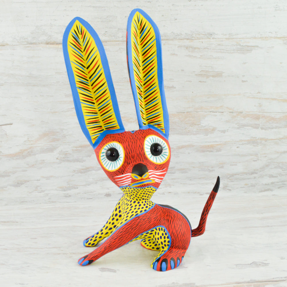 Dog Alebrije Oaxacan Wood Carving - magiamexica.com
