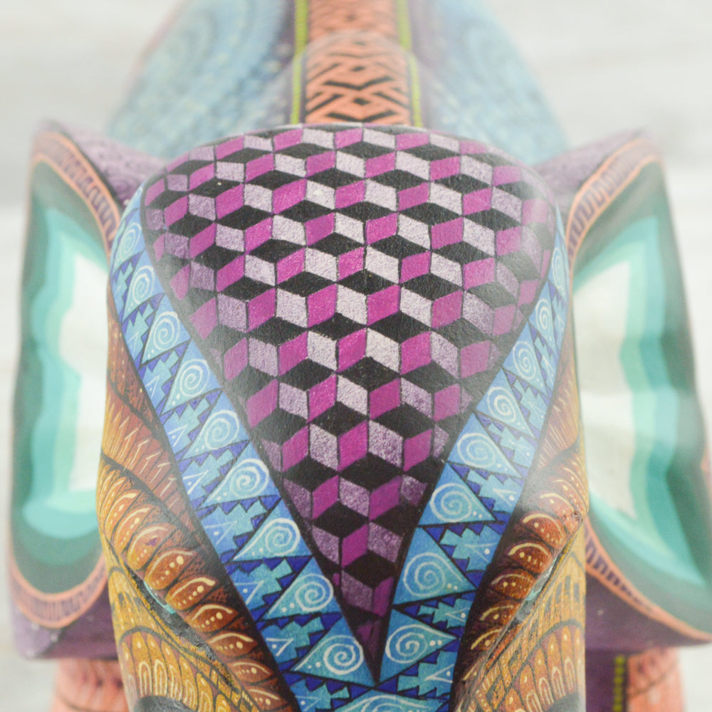 Elephant Alebrije Oaxacan Wood Carving - Magia Mexica