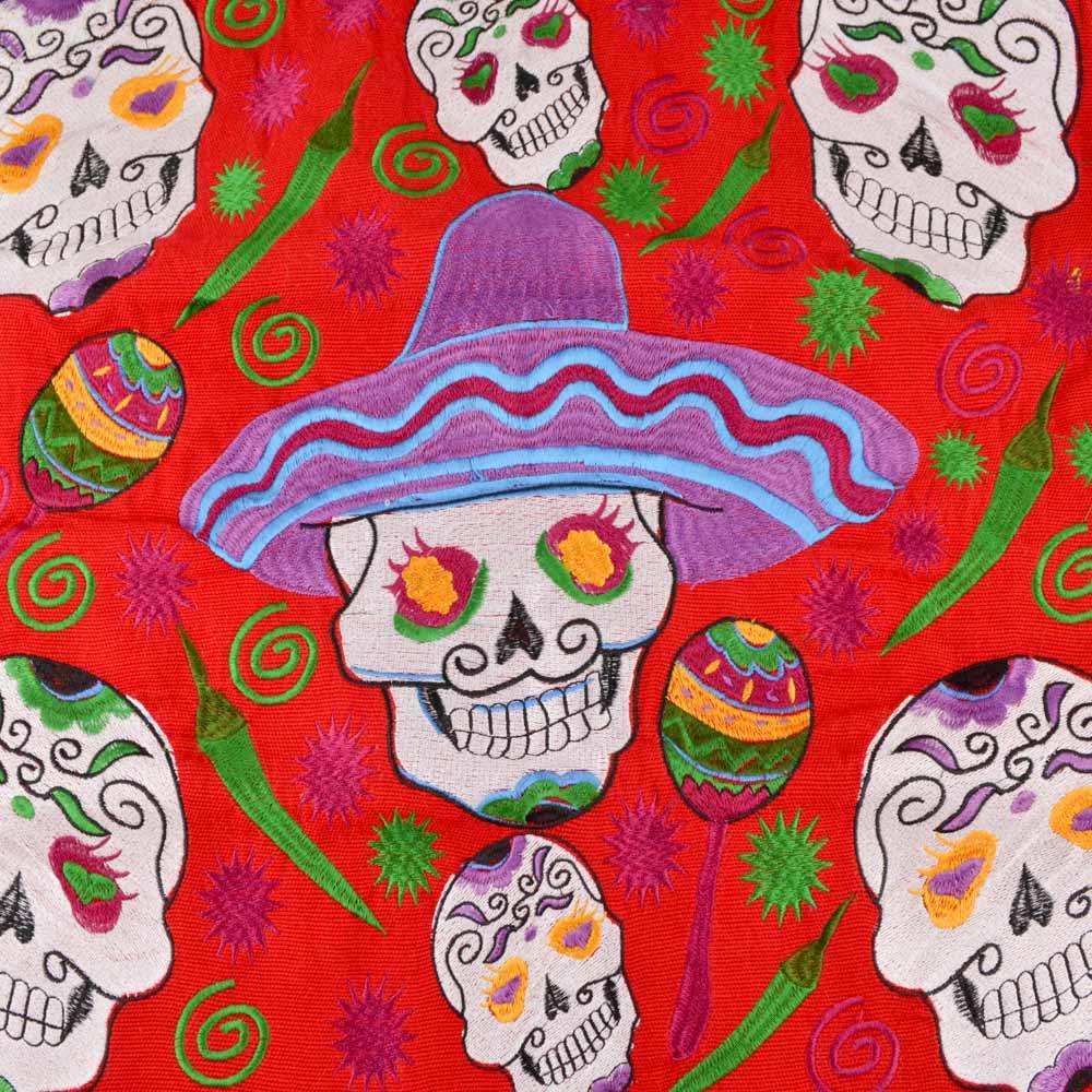 Embroidered Pillow Cover | Red 3 - Magia Mexica