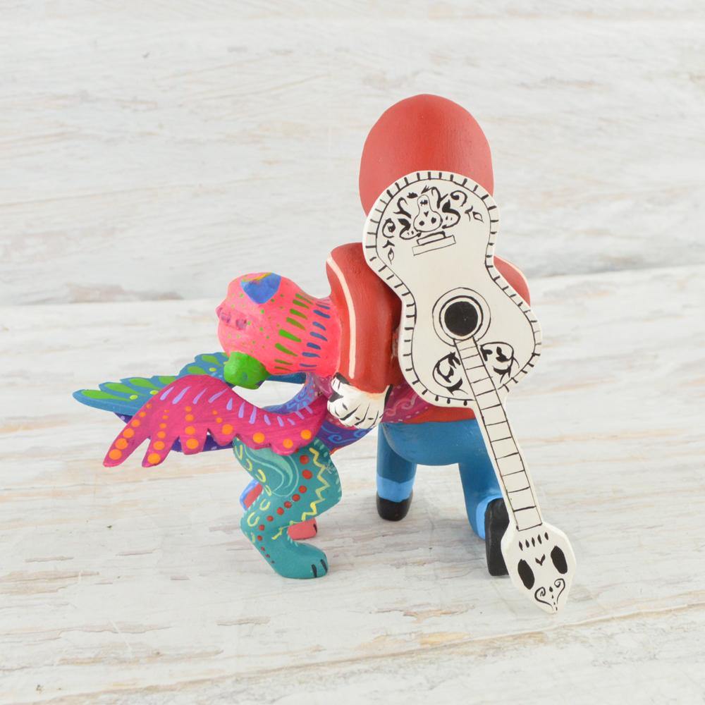 Alebrije Oaxacan Wood Carving Set Pepita and Dante - Magia Mexica