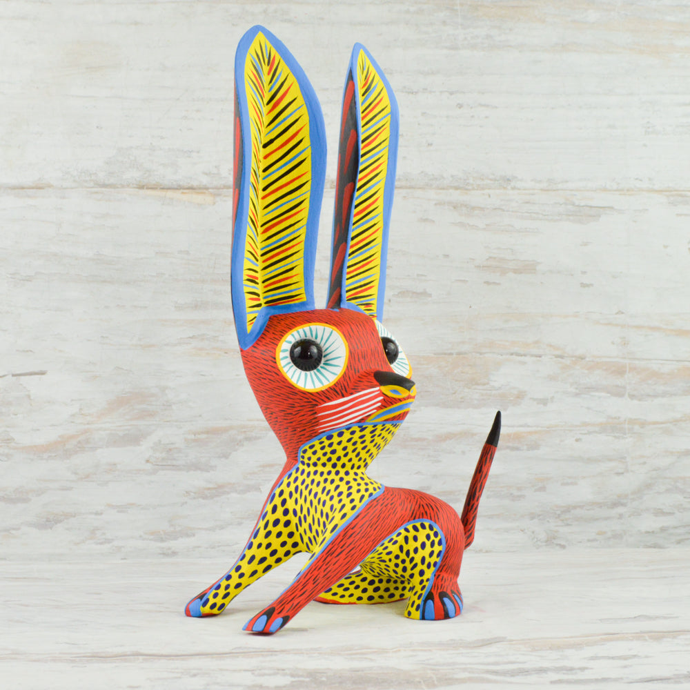 Dog Alebrije Oaxacan Wood Carving - magiamexica.com