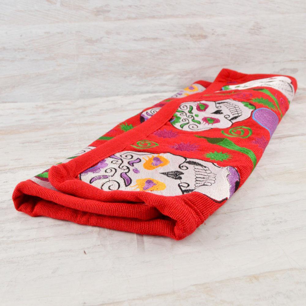 Embroidered Pillow Cover | Red 3 - Magia Mexica