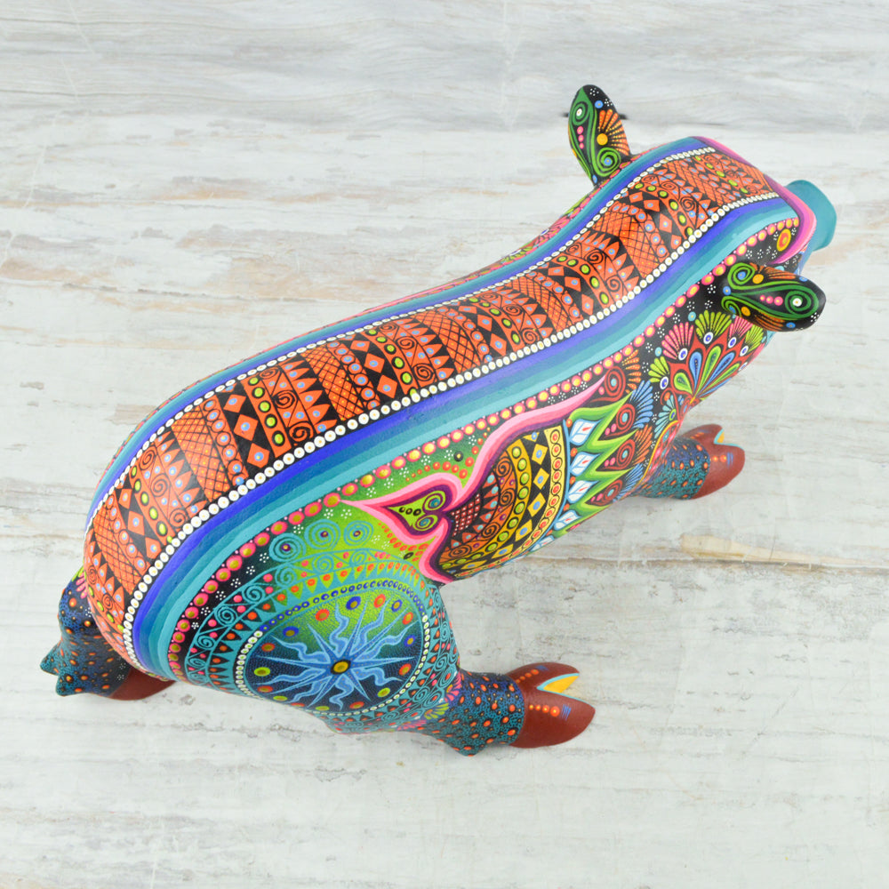 Pig Alebrije Wood Carving Handcrafts - Magia Mexica