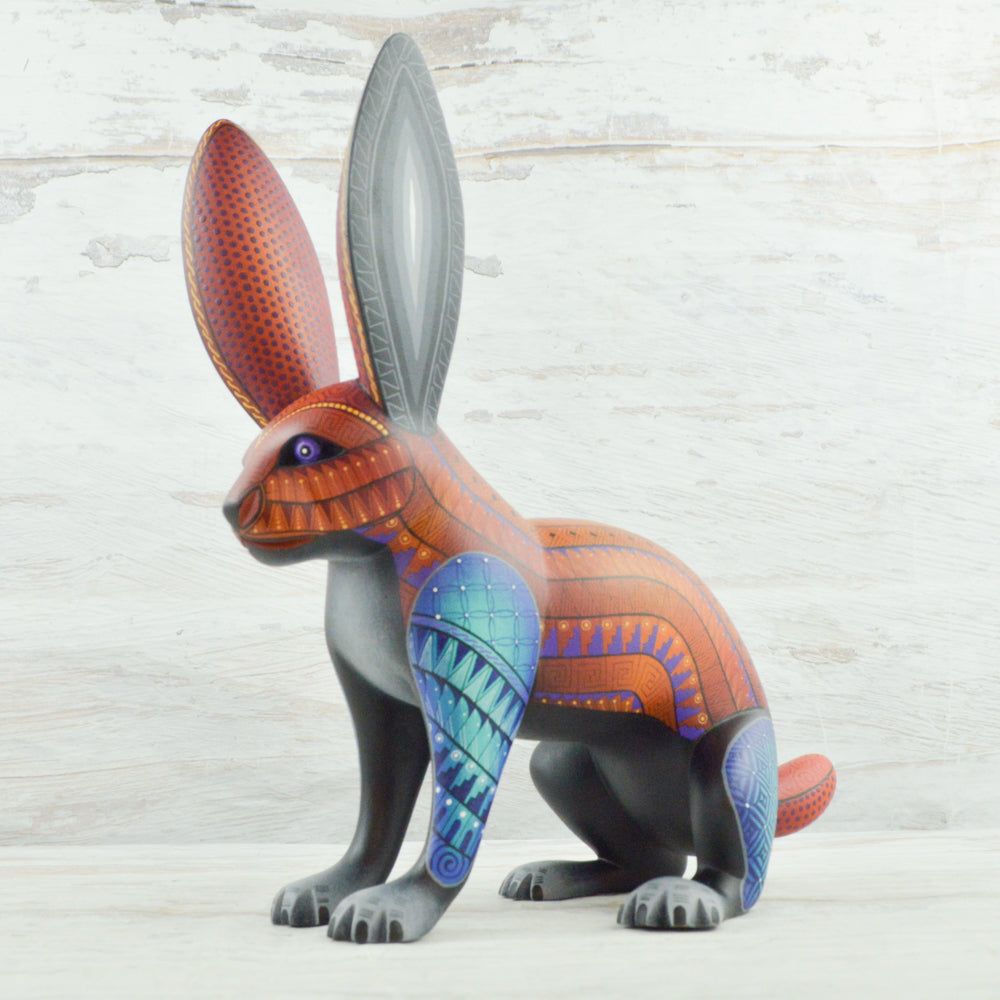 Rabbit Alebrije Oaxacan Wood Carving - Magia Mexica