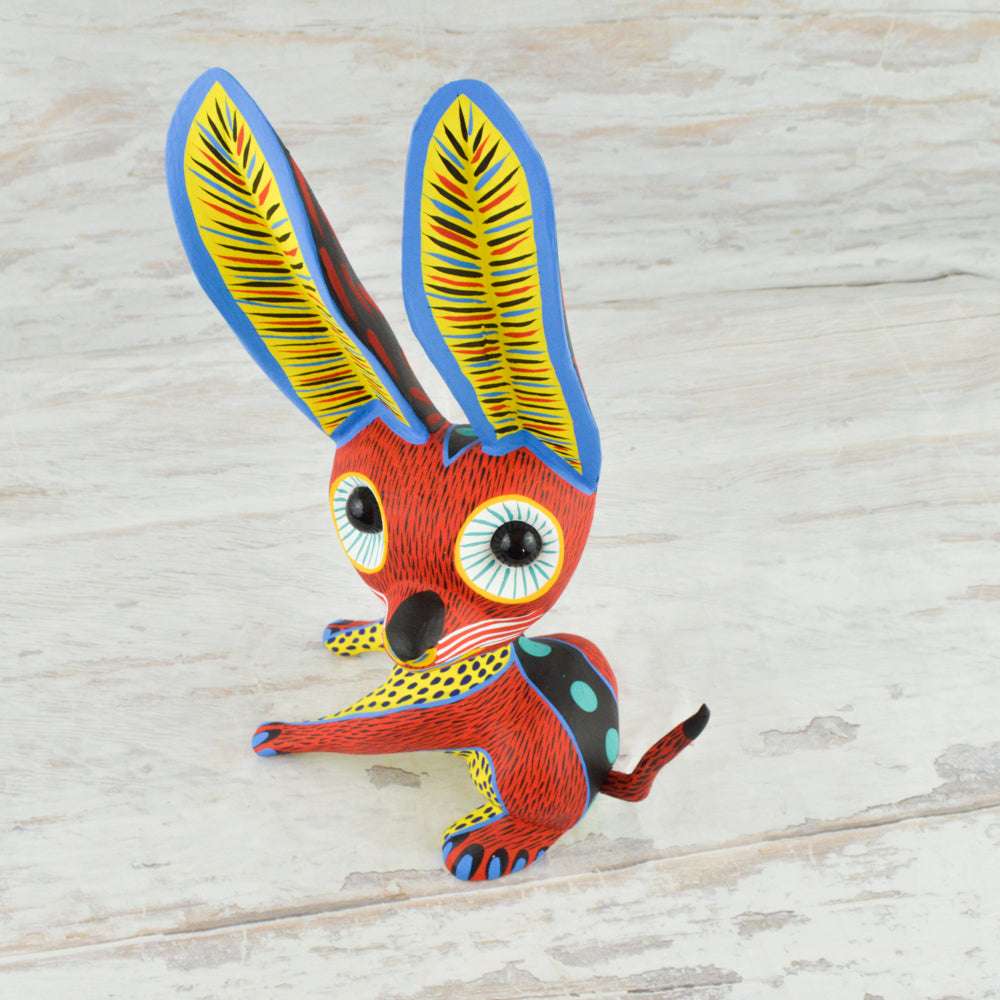 Dog Alebrije Oaxacan Wood Carving - magiamexica.com
