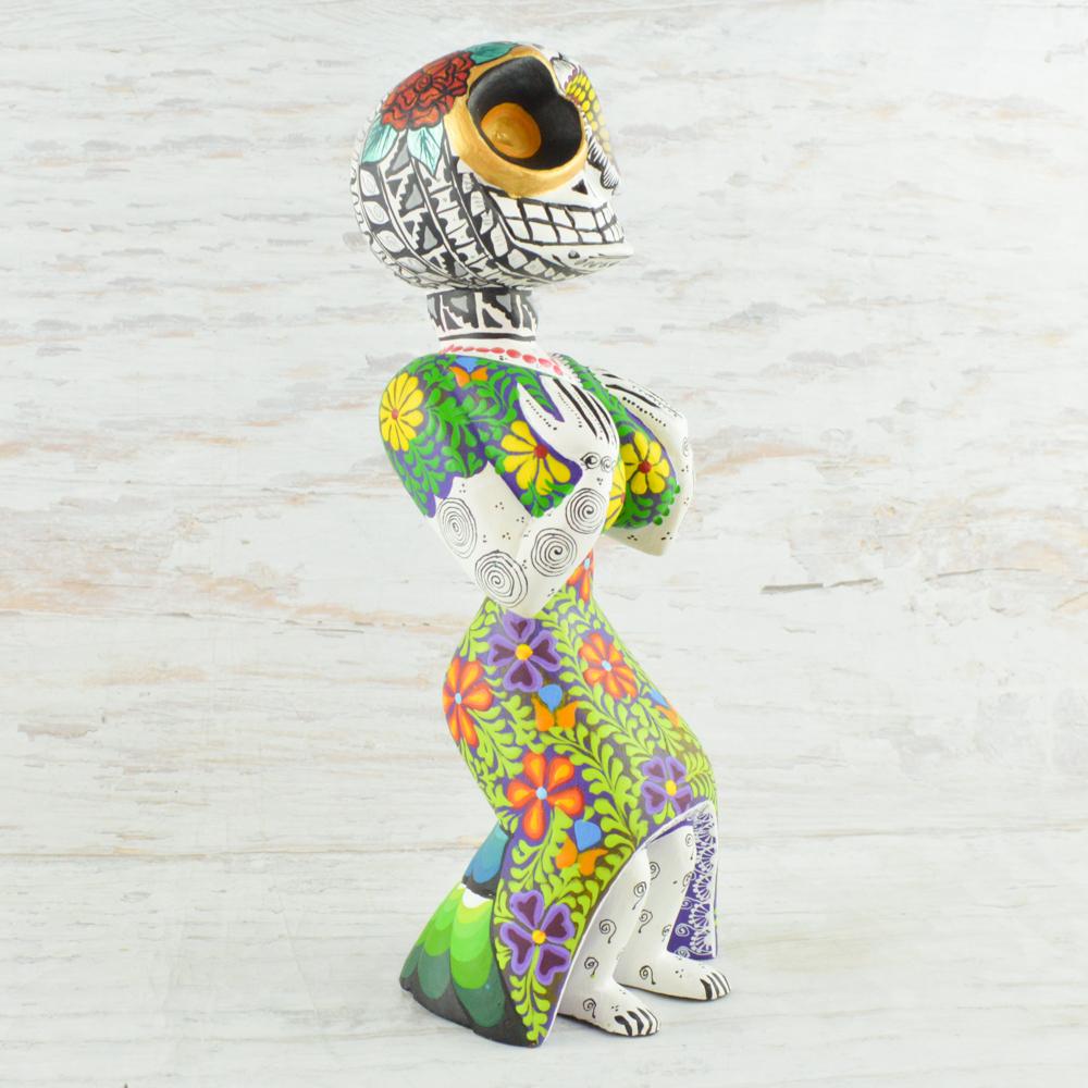 Catrina Alebrije Oaxacan Wood Carving - Alebrije Huichol Mexican Folk art magiamexica.com