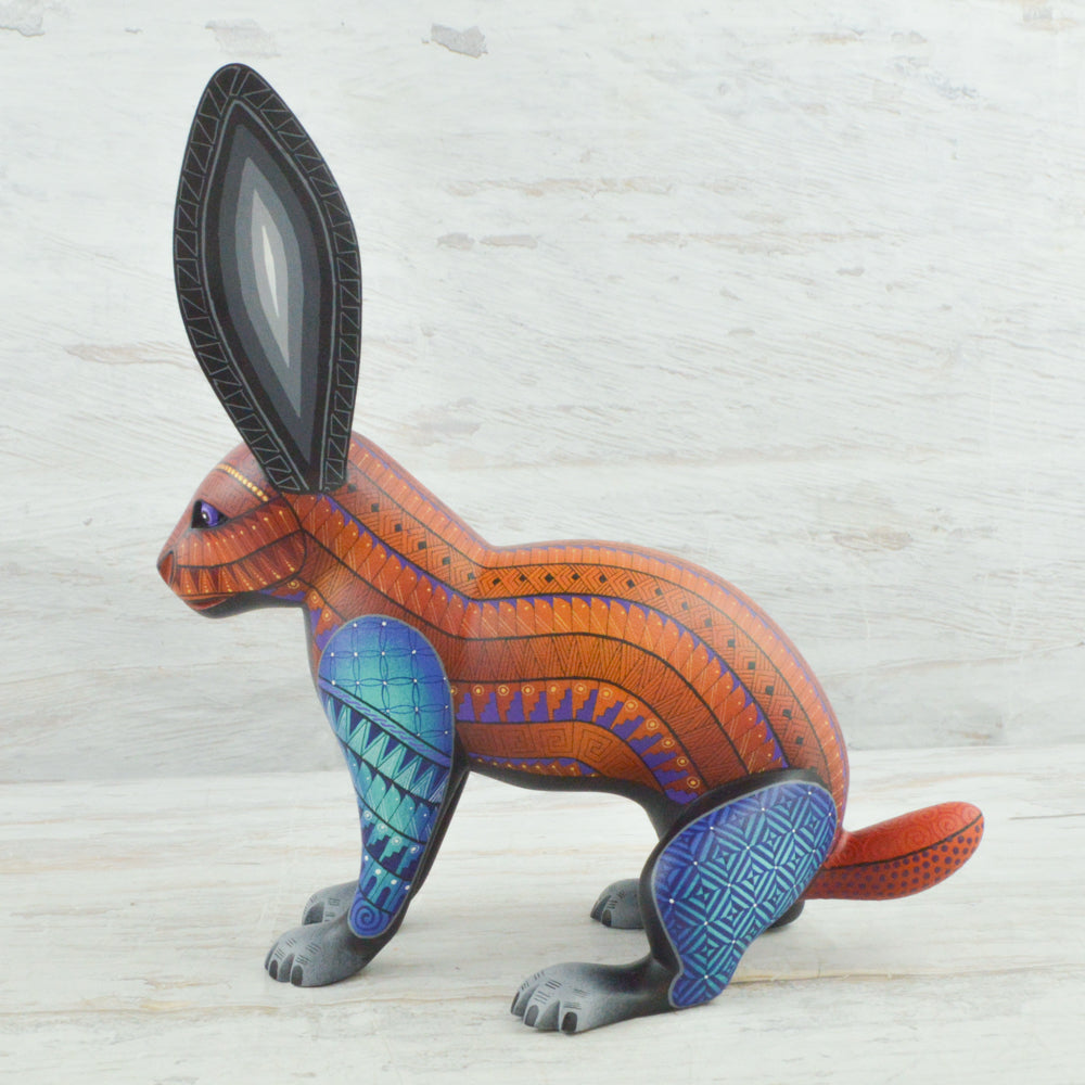 Rabbit Alebrije Oaxacan Wood Carving - Magia Mexica
