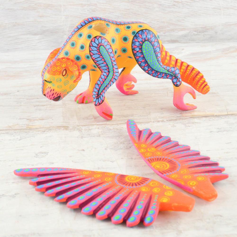 Alebrije Oaxacan Wood Carving Pepita - Magia Mexica